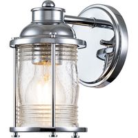 Wandlaterne ASHLAND BAY in Chrom für Badezimmer & Wohnraum, Höhe 21cm