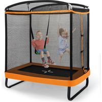 6FT Kids Trampoline Combo Bounce Outdoor Backyard Toddler Trampoline with Swing