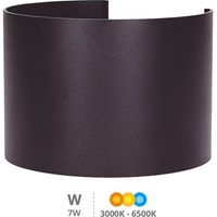Aplique pared LED Sumbe redondo 7W 3000/4000/6000K Gris antracita