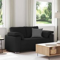 Canapé-Sofa Noir 160 x 80 x 82 cm tissu