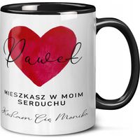 Mug cadeau pour elle ou pour lui pour la Saint-Valentin. Mug personnalisé avec prénom.