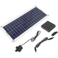 Decdeal Solarwasserpumpe Kit 30W Polysilicon Panel Brunnen für sonnenbetriebene Teichhydroponik -Gärten