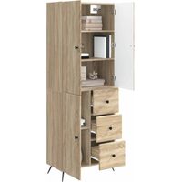 vidaXL Ensemble de Meubles 2 pcs Chêne Sonoma Bois d'ingénierie