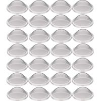 Cyclingcolors – Amortisseur de butée silicone transparent rond 10mm – Autocollant permanent résistant au vieillissement – Lot de 28 pour surfaces variées