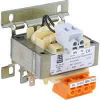 Transformateur d'isolement, Vin 218 V ac, 230 V ac, 242 V ac, Vout 24V c.a., 20VA ( Prix pour 1 )