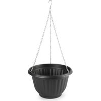 Macetero Colgante de plástico 20 cm Negro