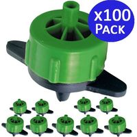 Lot de 100 Goutteur autorégulant 2 l/h, Goutteurs d'irrigation en ligne système micro, Goutteur pour arrosage agriole et jardina