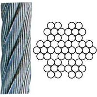 Câble en acier inoxydable 49 fils torsadés 10 m diamètre 3 mm
