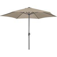 Derby Sonnenschirm / Kurbelschirm "Basic Lift neo 300", Ø 300 cm, greige, Bezug aus 100% Polyester, Gestell aus Aluminium, 28,5 kg Sonnenschirm / Kurbelschirm "Basic Lift neo 300", greige, Ø 300 cm