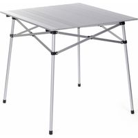Campingtisch mit Lattenrost - O'Camp - Inklusive Transporttasche - Abmessungen: 70 x 70 x 70 cm