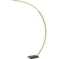 Lucide CURVE - Bogenlampe - LED Dim. - 1x15W 2700K - Mattes Gold / Messing