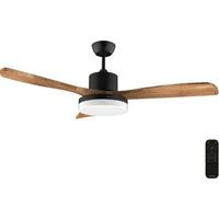 Cecotec Ventilateur de Plafond avec Lumière EnergySilence Aero 520 Willow. 30W, Moteur DC, Diamètre 52" (132cm), 3 Pales