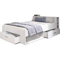Lagerbett Dana - 140 x 190 cm - Weiß