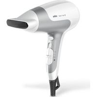 Secador de pelo Braun Satin Hair 5 BRHD580E de 2500 W, blanco y gris.