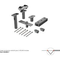Acc. SF-A88D Pour 2 premiers vantaux - STAR FOLD - Accessoires pour portes pliantes jusqu'à 4 vantaux et max. 80 kg sans guide au sol