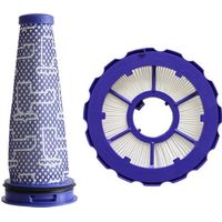 Kit de filtros HEPA pre-motor y post-motor lavables, XU, compatible con aspiradoras Dyson DC50 -