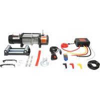 Verricello elettrico con telecomando 12V, 5 CV, cavo in acciaio 4,3T (9500 libbre) 9x24m solenoide 400A Breckner Germany