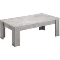 CLARK - Table Basse Rectangulaire L126cm Laquée Effet Marbre