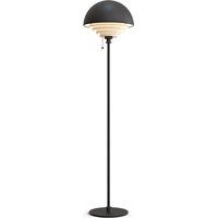 herstal Lampadaire Noir, abat-jour interrupteur 1x E27