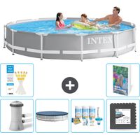 Prism Frame Pool Rund - 366x76 cm - 7-teilig S238