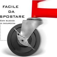 Sollevatore Per Pannelli Alzalastre Per Cartongesso Professionale Con Certificato CE Portata Di 68 Kg Pieghevole Regolabile In Altezza XXL 140 - 350 cm Altezza Di Lavoro Alzapannelli Rosso