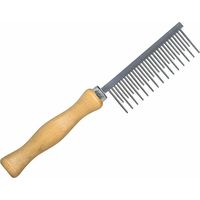 IdealDog Wechselzahnkamm mit Holzgriff