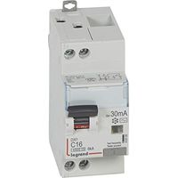 Legrand – Disjoncteur différentiel 1P+N 16A 30mA Type AC – Pouvoir de coupure 4500A – Courbe C – Bornes IP20 – Montage encastré