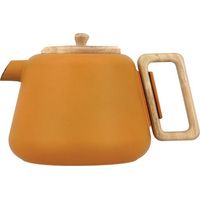 Théière Viggo Jaune 1l Design Scandinave, Céramique Durable, Couleur Vive - Ogoliving