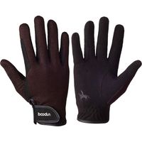Professional Horse Riding Gloves Equestrian Horseback Riding Gloves For Men Women-S-M-Brown