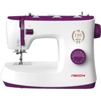 Necchi Q132A Macchina da cucire meccanica 32 punti asola automatica crochet rotativo braccio libero LED colore Bianco