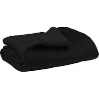 Ganzjahresbettdecke 240 x 220 cm 4 Jahreszeiten Schwarz vidaXL