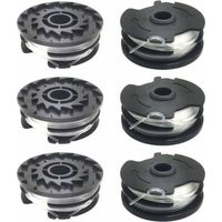 Lot de 6 bobines de fil de rechange pour coupe-bordure LIDL Parkside PRTA 20-Li A1, B2, C3, PRT 550 A1, A3, PRT 300 A1