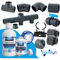 Kit de plomberie piscine Aqualyn - plusieurs options de diamètres et de contenus Diamètre 63 Premium