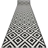 PASSATOIA BCF MORAD Ruta diamanti nero / crema 70 cm black 70x250 cm