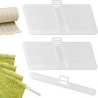 Vertical Blind Top Hangers, 25pcs White Vertical Blind Double Hole Top Hangers Replacement for 89 mm (3.5 Inch) Slats Repairing, Vertical Hanging Venetian Blinds Accessories Repair Kit