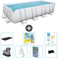 Bestway Bestway Power Steel Rectangulaire - 549x274x122 cm - 8-pièces S582