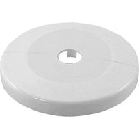 tecuro Scharnierrosette Ø 15 mm x Ø 85 mm x 8 mm - Kunststoff ABS weiß