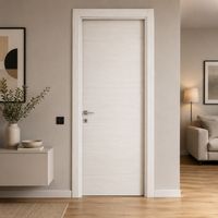 Porta da interno battente reversibile olmo bianco effetto venato H210 cm - 90xH210 cm