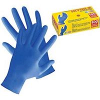 2PZ GUANTI IN NITRILE SENZA POLVERE AZZURRI - tg.L in conf. da pz.100 (PG506.21