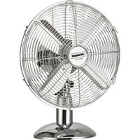 TrendLine Tischventilator Retro 30 cm Oszillator Luftkühler Standventilator