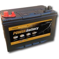 Batterie décharge lente POWER BATTERY - 12v - 100ah - Double borne