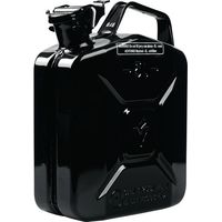 Bidon d'essence 5l tôle d'acier noir RAL 9005 0,9mm L230xL120xH310mm VALPRO