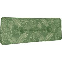 Palettenkissen Blattmuster 120x40x12 cm Stoff vidaXL