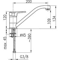 KFA 4803-915-00 Robinet de cuisine chromé Beryl