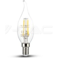Ampoule Led Dimmable Flamme E14 4W filament VTAC