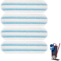 Lot de 4 compatibles avec Vileda H2PrO et O-Cedar H2PrO - Lavables et réutilisables