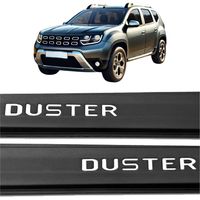 Rellenos de letras para molduras de puertas Dacia Duster 2018-2024, cromados.