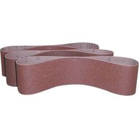 Lot de 3 bandes abrasives grain 60 pour ponceuse bois - pour G55135