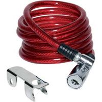 ANTIFURTO FUNE A SPIRALE BICI-MOTO 87302 ILSA - ACCIAIO MM 8 CM 150 + SUPPORTO- 2 pezzi