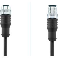 Escha 8046282 Sensor-/Aktor-Steckverbinder, konfektioniert M12 Stecker, gerade, Buchse, gerade 2.00